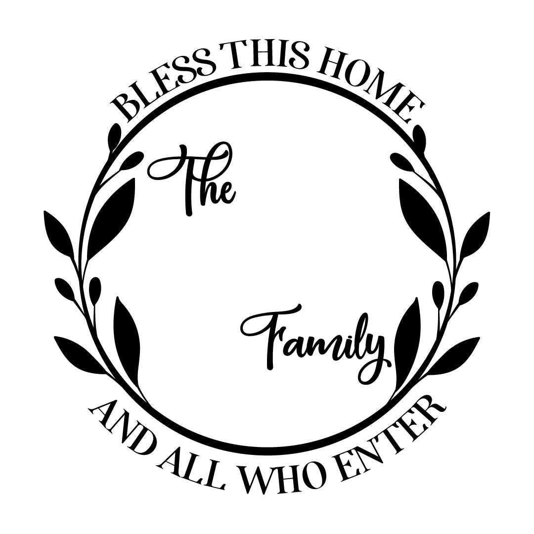 Engraving - BLESS THIS HOME